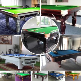 High Standard Strong Legs 8FT 9FT Solid Wood& Stone Slate Billiard Pool Table for Club Indoor Entertainment