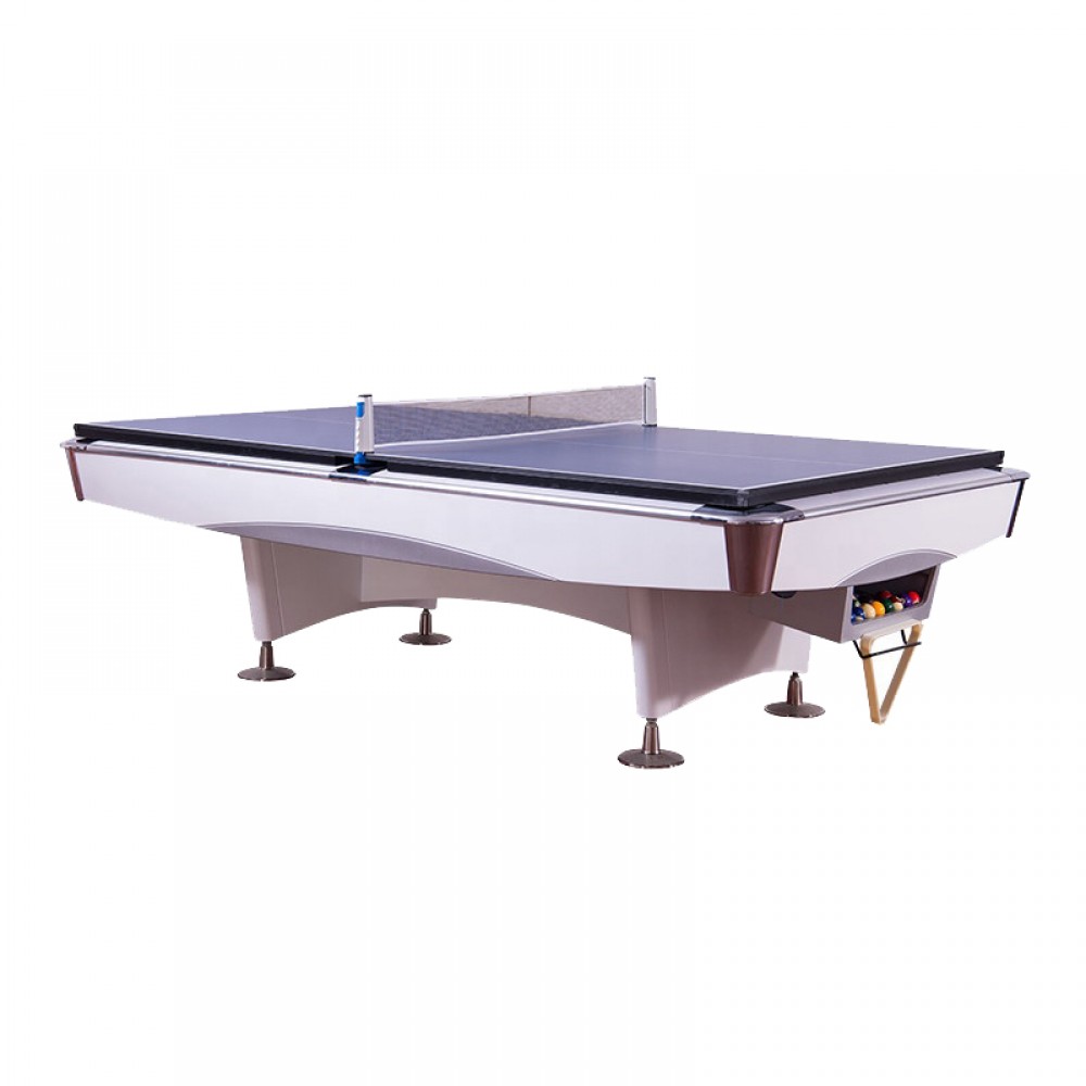 2 in 1 Indoor Sport Game 9 FT Options Pingpong Table Tennis Snooker Pool Billiard Table