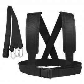 Adjustable Training Belt Resistance Elastic Belt Running Safety Training Rope Sled Harness Tire Pulling Harness Workout Resistance Bands Speed Training