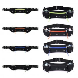 Waist Bag Running Belt with Water Bottles Phone Bag Waterproof for Sport Fitness