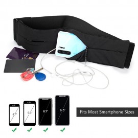 Slim Running Belt Bag Waist Pack Phone Holder Pouch Belt Pocket Bag for Runing Walking Jogging Fitness Workout Exercise Gym