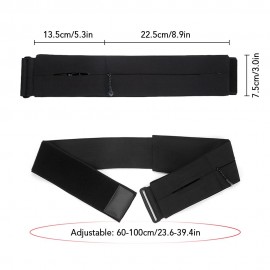 Slim Running Belt Bag Waist Pack Phone Holder Pouch Belt Pocket Bag for Runing Walking Jogging Fitness Workout Exercise Gym