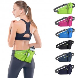 Sports Hydration Belt Bag Running Belt Waist Pack Bum Bag with Water Bottle Holder for Men Women Running Cycling Hiking Walking