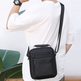 Men Sling Bag Single Shoulder Bag Crossbody Bag Wear-Resistant Oxford Bag Adjustable Strap Shoulder Bag