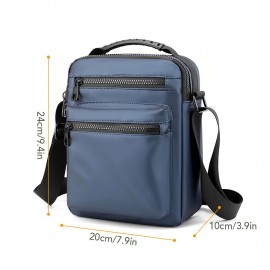 Men Sling Bag Single Shoulder Bag Crossbody Bag Wear-Resistant Oxford Bag Adjustable Strap Shoulder Bag