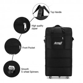 Expandable Suitcase Bag Foldable Rolling Luggage Bag for Travel Business