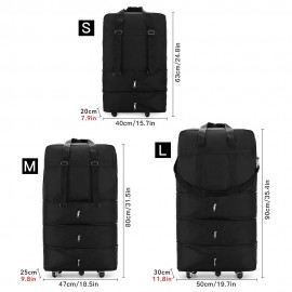 Expandable Suitcase Bag Foldable Rolling Luggage Bag for Travel Business