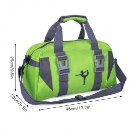 Fitness Bag Large Storage Travel Bag Crossbody Sports Bag Single Shoulder Nylon Bag Gym Bag with Detachable Shoulder Strap