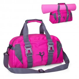 Fitness Bag Large Storage Travel Bag Crossbody Sports Bag Single Shoulder Nylon Bag Gym Bag with Detachable Shoulder Strap