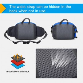 Waist Bag Fanny Pack Hip Bum Bag with Water Bottle Holder for Men Women for Outdoor Running Hiking Cycling Traveling