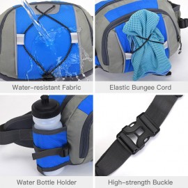 Waist Bag Fanny Pack Hip Bum Bag with Water Bottle Holder for Men Women for Outdoor Running Hiking Cycling Traveling