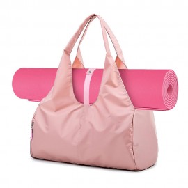 Fitness Bag Yoga Mat Bag with Shoes Compartment Women Men Training Shoulder Bag Exercise Sling Bag Travel Bag