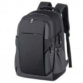 Laptop Backpack Water Resistant Business Travel Bag with USB Charging Port Anti-Theft College School Computer Backpack Travel Casual Hiking Daypack 17 Inch Computer