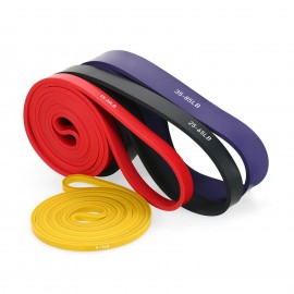 4pcs Pull Up Assist Bands Set Resistance Loop Bands Powerlifting Workout Exercise Stretch Bands with Carry Bag