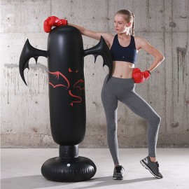 5.2ft Inflatable PVC Boxing Bag Inflatable Punching Bag Fitness Boxing Target Bag