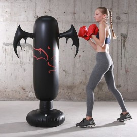 5.2ft Inflatable PVC Boxing Bag Inflatable Punching Bag Fitness Boxing Target Bag