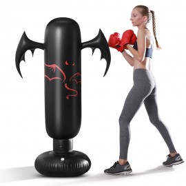 5.2ft Inflatable PVC Boxing Bag Inflatable Punching Bag Fitness Boxing Target Bag