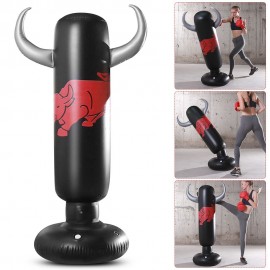 5.2ft Inflatable PVC Boxing Bag Inflatable Punching Bag Fitness Boxing Target Bag