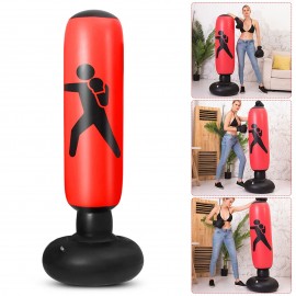 5.2ft Inflatable PVC Boxing Bag Inflatable Punching Bag Fitness Boxing Target Bag