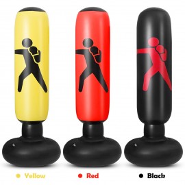 5.2ft Inflatable PVC Boxing Bag Inflatable Punching Bag Fitness Boxing Target Bag