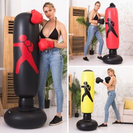 5.2ft Inflatable PVC Boxing Bag Inflatable Punching Bag Fitness Boxing Target Bag