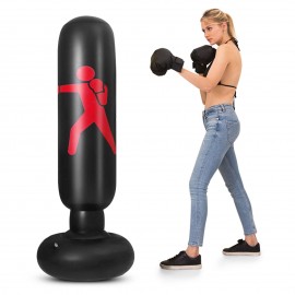 5.2ft Inflatable PVC Boxing Bag Inflatable Punching Bag Fitness Boxing Target Bag