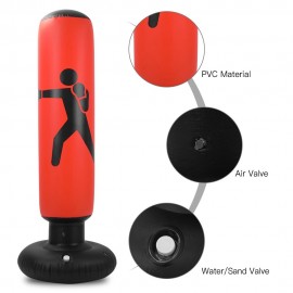 Fitness Punching Bag Inflatable Punching Bag Stand Boxing Bag Toy PVC Indoor Punching Tower Bag