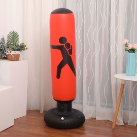 Fitness Punching Bag Inflatable Punching Bag Stand Boxing Bag Toy PVC Indoor Punching Tower Bag