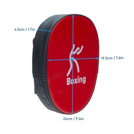 Boxing Punching Mitt PU Leather Thick Foam Curved Focus Target Pad Kickboxing Muay Thai Karate Training Hand Pads