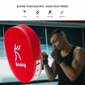 Boxing Punching Mitt PU Leather Thick Foam Curved Focus Target Pad Kickboxing Muay Thai Karate Training Hand Pads