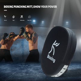 Boxing Punching Mitt PU Leather Thick Foam Curved Focus Target Pad Kickboxing Muay Thai Karate Training Hand Pads