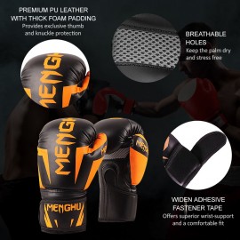 Boxing Gloves Kick Boxing Muay Thai Punching Training Bag Gloves Outdoor Sports Mittens Boxing Practice Equipment for Punch Bag Sack Boxing Pads for Men and Women 12oz