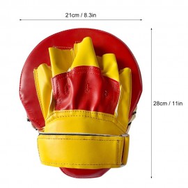 1 Pair Curved Boxing Punching Mitts Target Pads for Kickboxing Muay Thai Martial Arts Training