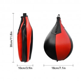 Boxing Speed Ball PU Leather MMA Muay Thai Training Striking Bag Kit Boxing Punch Ball  with Inflator Pump