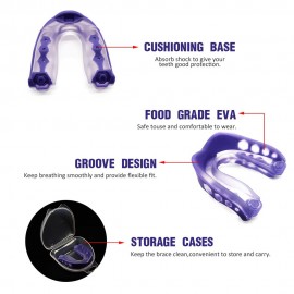 Adults Sports Mouth Guard EVA Mouthpiece Teeth Brace For Boxing Basketball Football