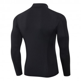 Men Sport Shirts Long Sleeved T-shirt Turtleneck Quick-Dry Performance Athletic Gym Running Workout Training Tees Casual Tops