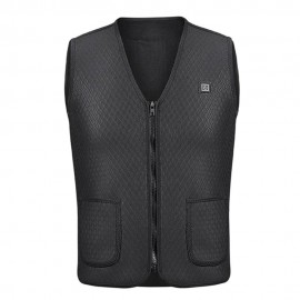 Fashion Men Women Electric Heated Vest Heating Waistcoat Thermal Warm Outdoor Coat Winter USB Heater