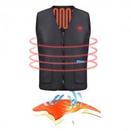 Fashion Men Women Electric Heated Vest Heating Waistcoat Thermal Warm Outdoor Coat Winter USB Heater