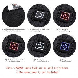 Fashion Men Women Electric Heated Vest Heating Waistcoat Thermal Warm Outdoor Coat Winter USB Heater