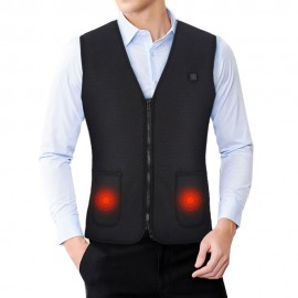 Fashion Men Women Electric Heated Vest Heating Waistcoat Thermal Warm Outdoor Coat Winter USB Heater