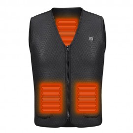 Fashion Men Women Electric Heated Vest Heating Waistcoat Thermal Warm Outdoor Coat Winter USB Heater