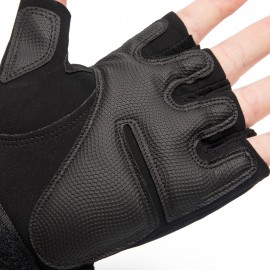 Fingerless Gloves with Hard Knuckle Anti-Slip Adjustable Half Finger Sports Gloves for Fitness Climbing Hiking Cycling