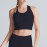 Women Sports Bra U-Neck Mesh Splicing Racer Back Crop Tops Breathable Quick-Dry Vest Yoga Fitness Underwear