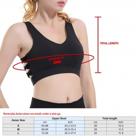 Woman Sports Bra Quick Dry Push-up Shockproof Padded Crop-Top Cute Tank-Top Underwear Yoga Workout Fitness Running