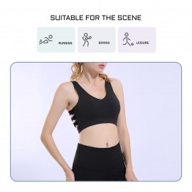 Woman Sports Bra Quick Dry Push-up Shockproof Padded Crop-Top Cute Tank-Top Underwear Yoga Workout Fitness Running