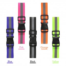 Elastic Reflective Running Belt High-visibility Elastic Night Safety Waist Belt Band for Outdoor Sport Running Cycling Jogging Walking