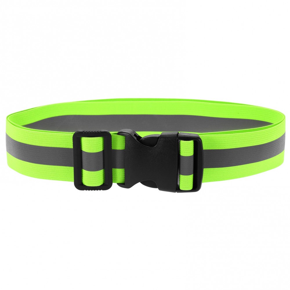 Elastic Reflective Running Belt High-visibility Elastic Night Safety Waist Belt Band for Outdoor Sport Running Cycling Jogging Walking