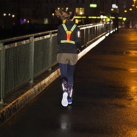 High Visibility LED Reflective Vest Night Safety Belt Gear for Running Cycling Walking Motorcycle