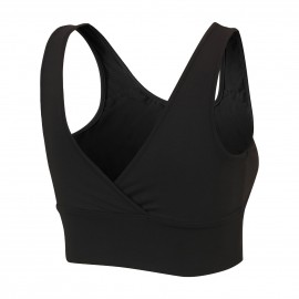 Women Sports Bra Yoga Running Workout Fitness Vest Deep V Back Padded Non-wire Crop Tops for Gym Home