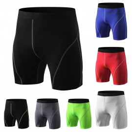 Men Sport Shorts Elastic Bodycon Quick-dry Athlete Fitness Gym Yoga Shorts